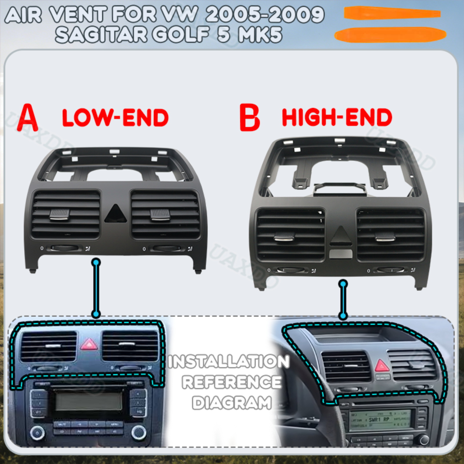 Golf Equipment Kit - Peralatan Ventilasi Kit Nosel Ventilasi Grille